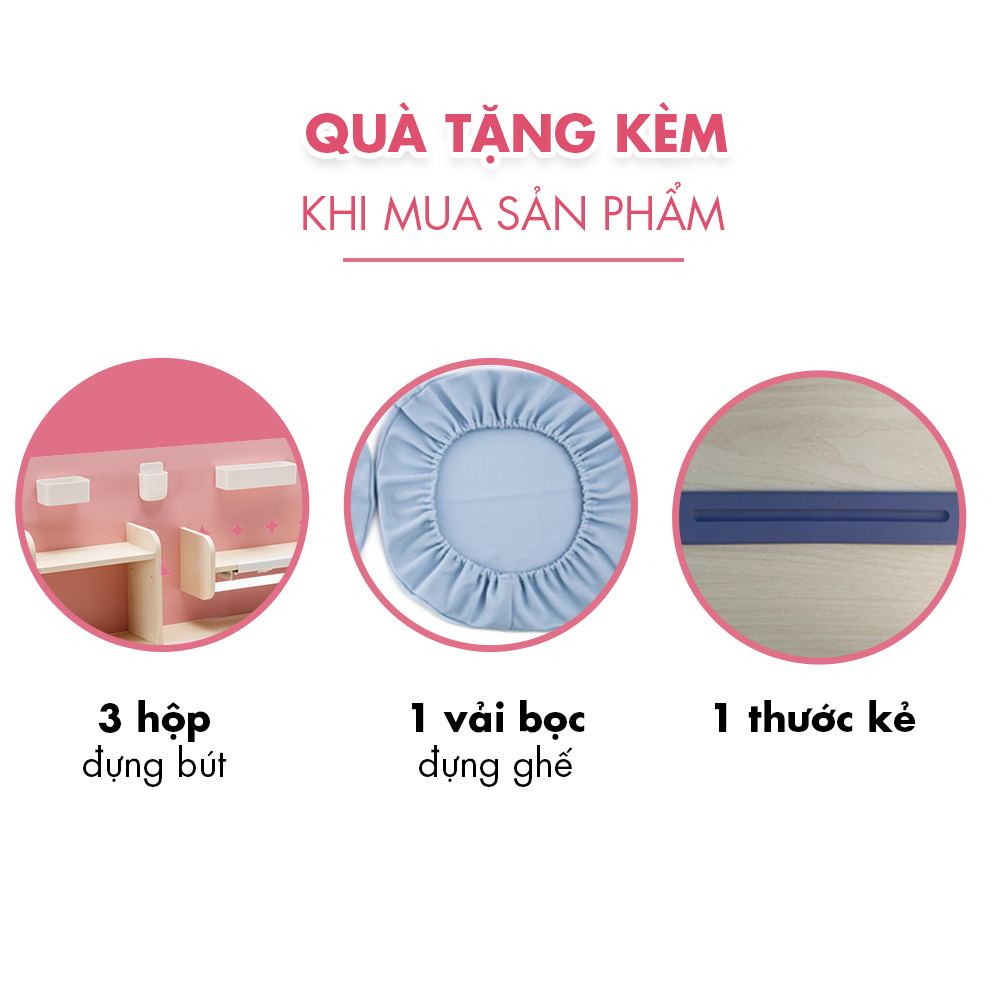 Khi mua bàn học Hakawa sẽ được tặng kèm nhiều món quà hấp dẫn