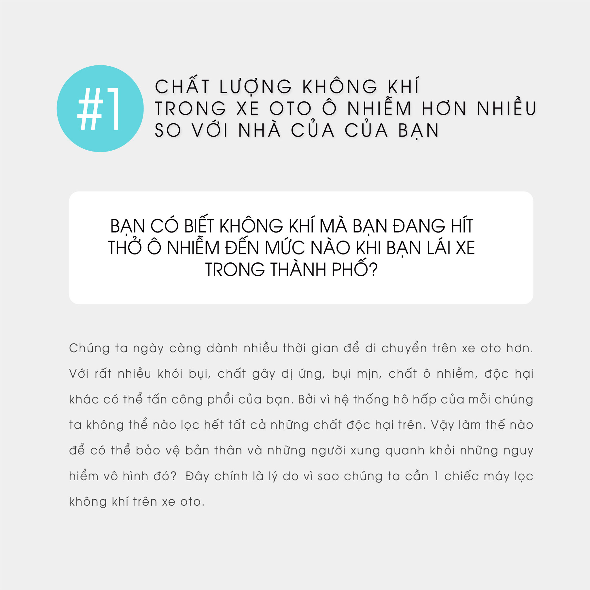 Có lẽ bạn chưa biết điều này: chất lượng không khí trong xe otô ô nhiễm hơn nhiều so với ở nhà của bạn.