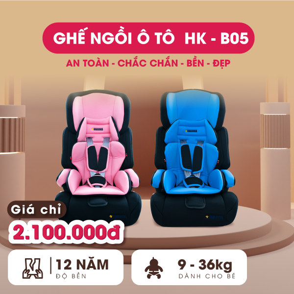 Ghế ngồi ô tô HK-B05 được thiết kế an toàn, chắc chắn, bền và đẹp