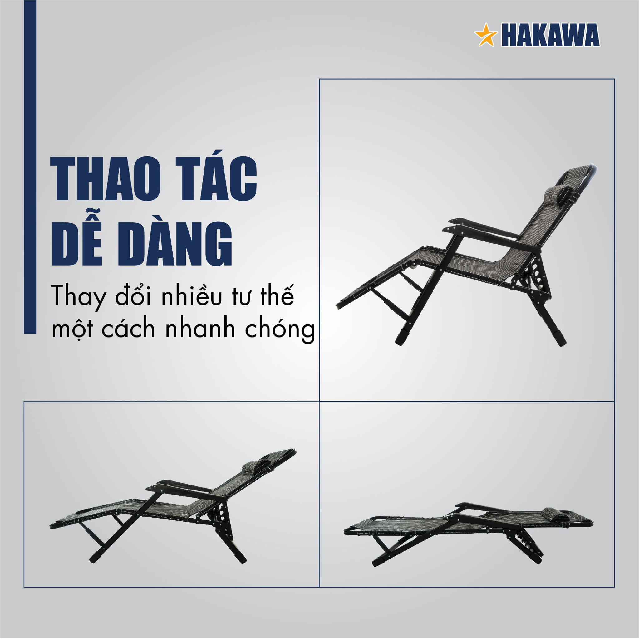 Thao tác gấp gọn hay duỗi thẳng đều dễ dàng