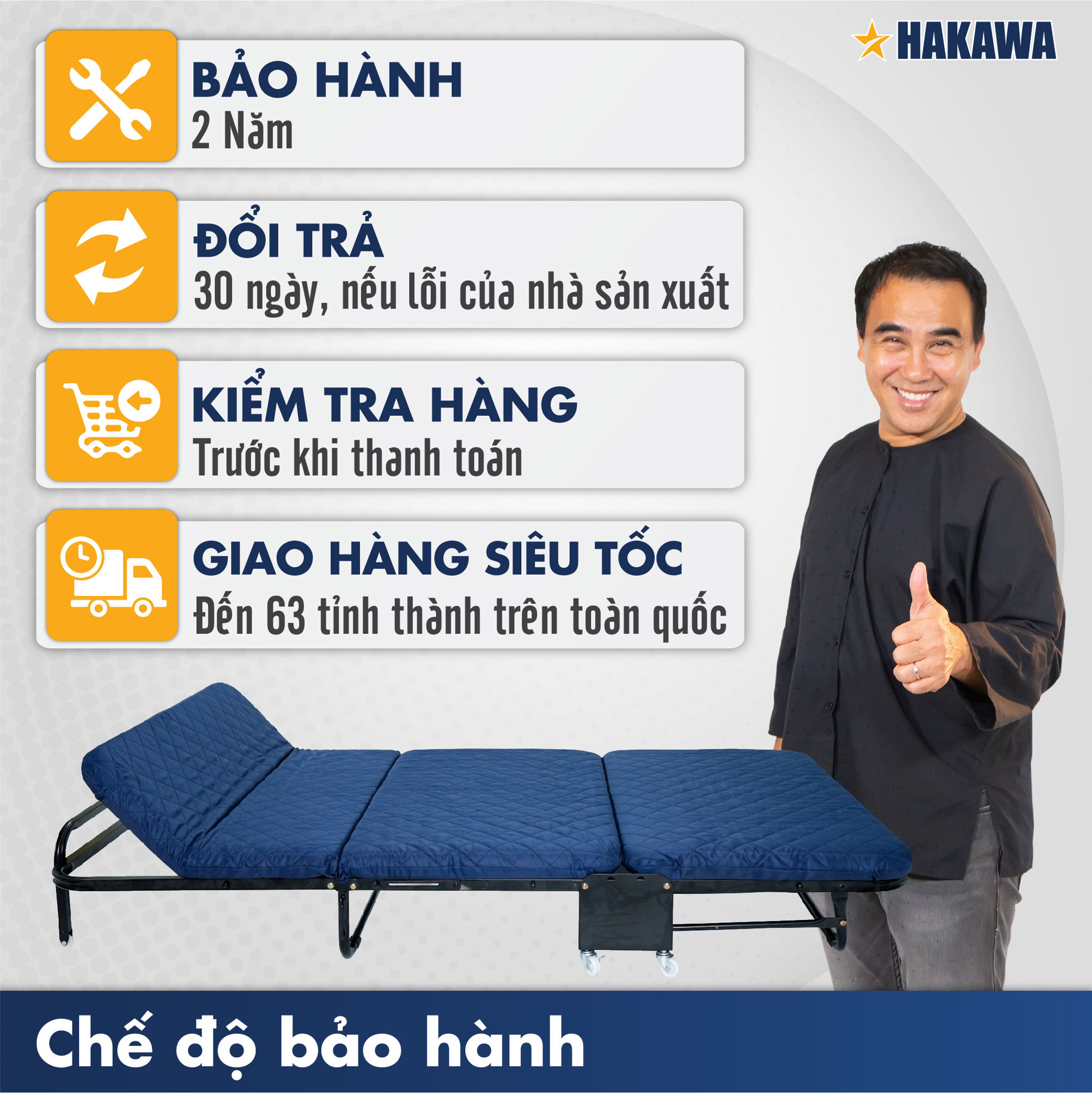 Chính sách bán hàng của Hakawa luôn đảm bảo được quyền lợi chính đang của người mua hàng 