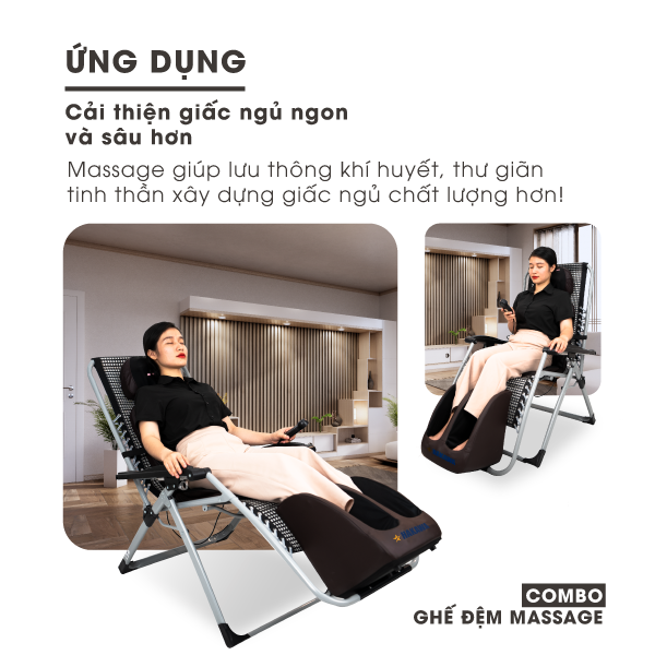 Massage giúp lưu thông khí huyết, thư giãn tinh thần, cải thiện giấc ngủ ngon