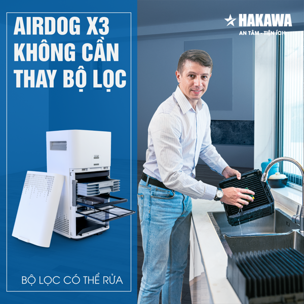 Airdog X3 không cần thay bộ lọc