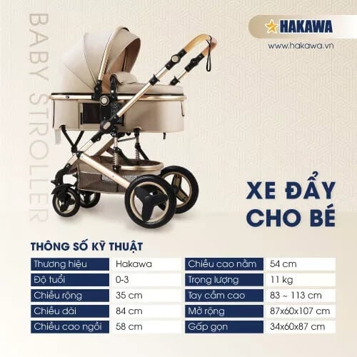 Xe đẩy cho bé HAKAWA cao cấp giúp kích thích tư duy cho bé