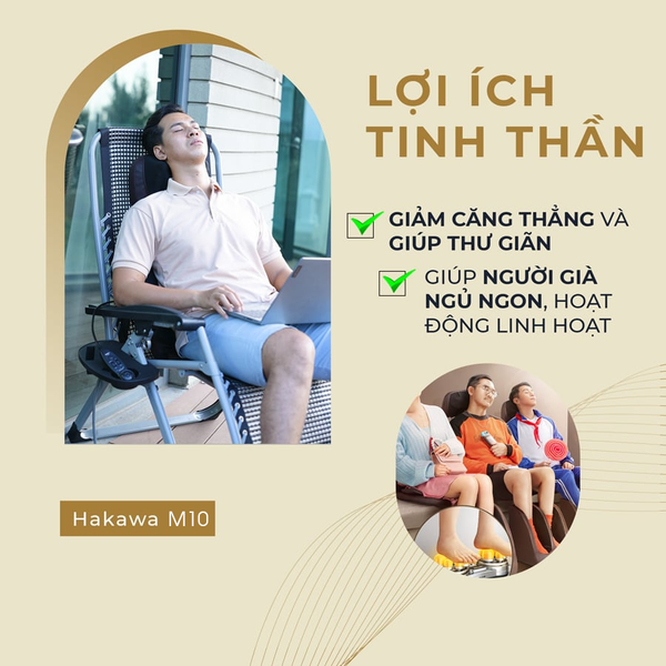 Lợi ích của nệm massage toàn thân Hakawa M10 nhiệt