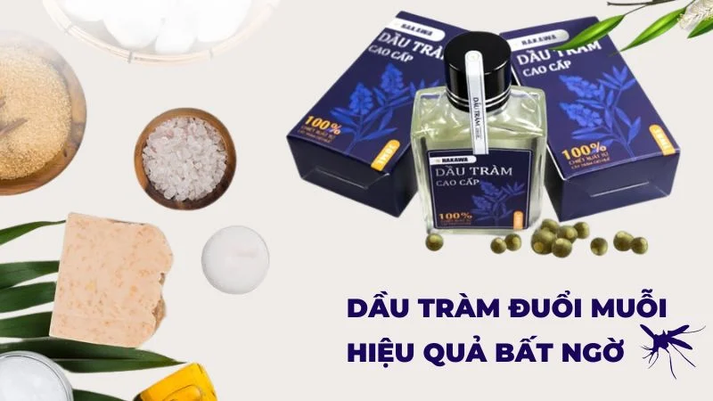 Dầu tràm đuổi muỗi hiệu quả bất ngờ