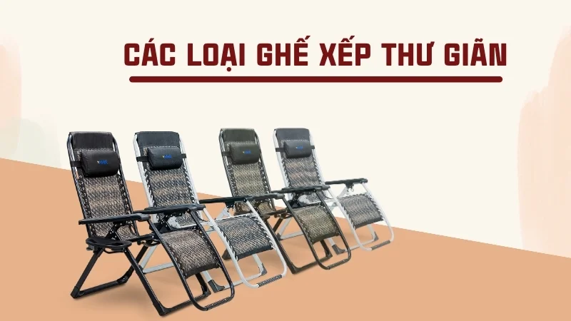 Các loại ghế xếp thư giãn