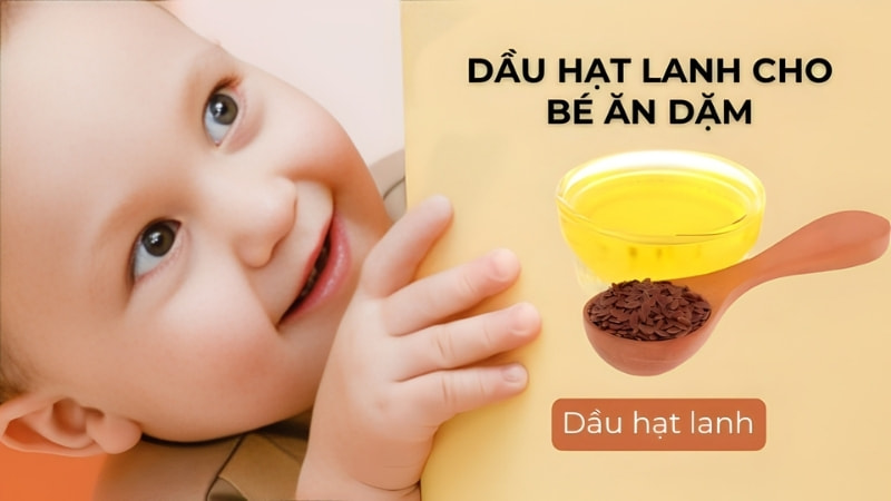 Dầu hạt lanh cho bé ăn dặm